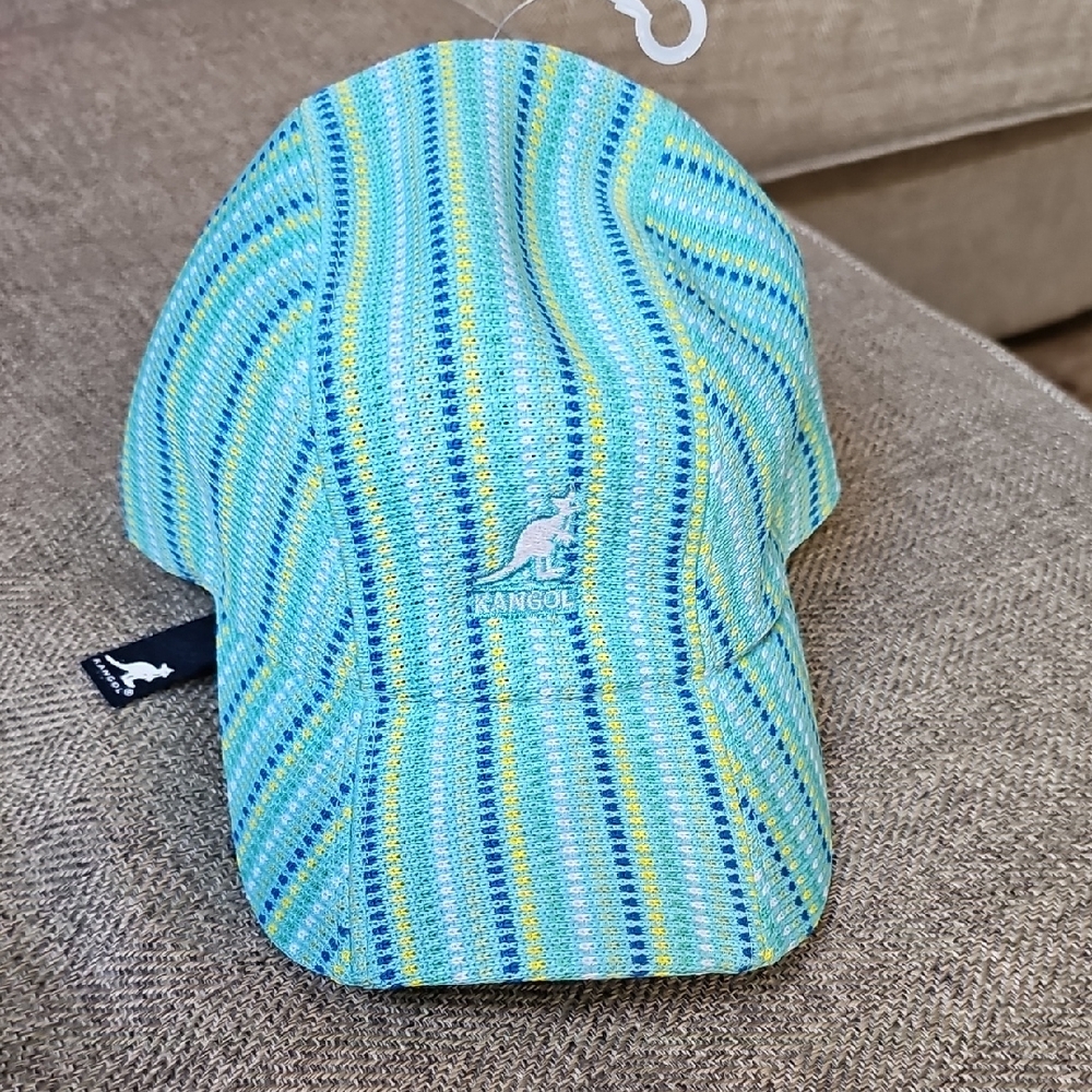 Kangol Blue and Green Striped KIDS Cap